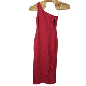LULUS Good Times Only Hot Pink One Shoulder Maxi Dress Size‎ Medium NWT